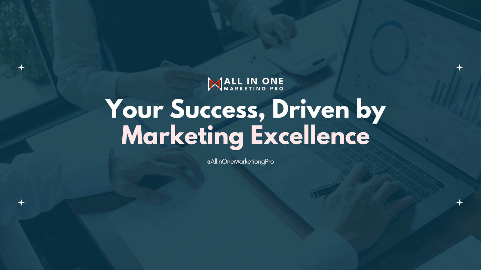 A visual selected by All in One Marketing Pro for its website