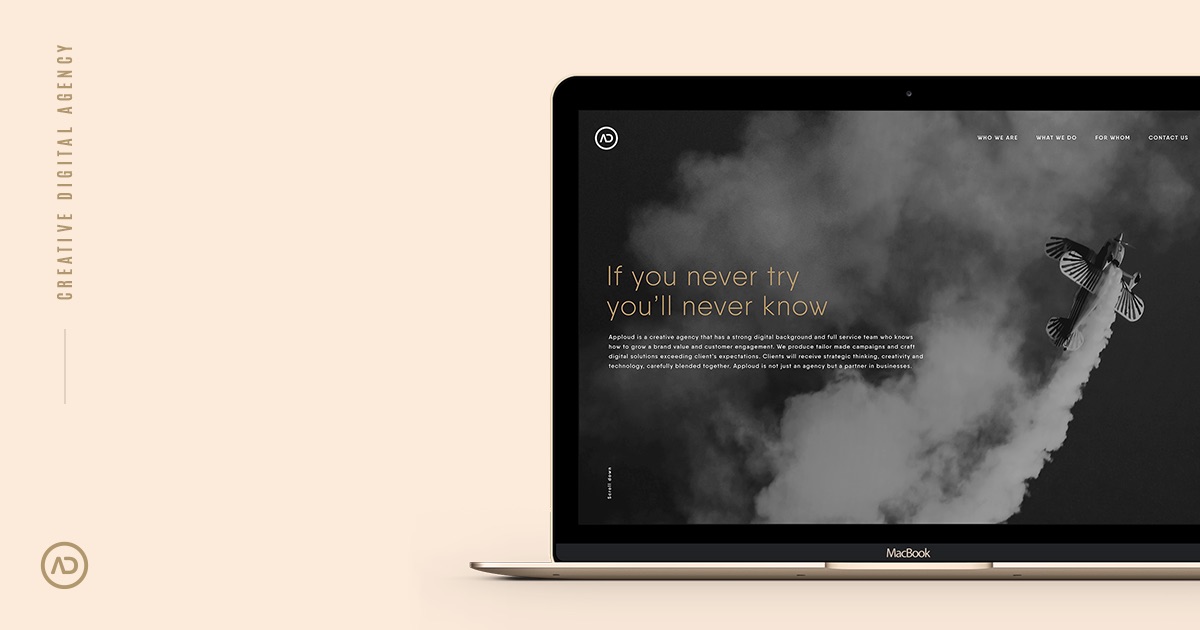 A visual selected by Apploud Digital for its website