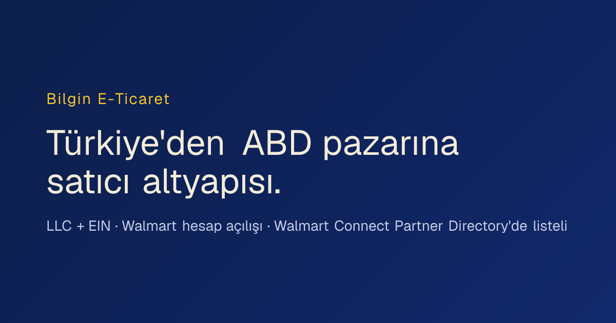 A visual selected by Bilgin E-Ticaret for its website