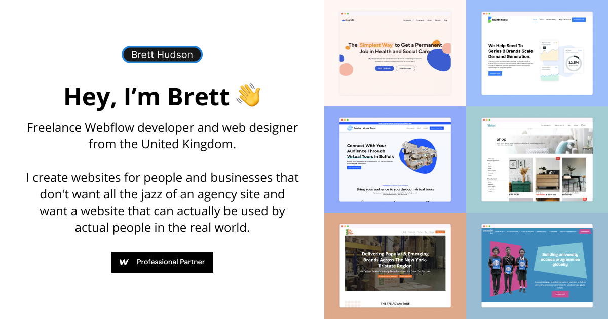 A visual selected by Brett Hudson for its website