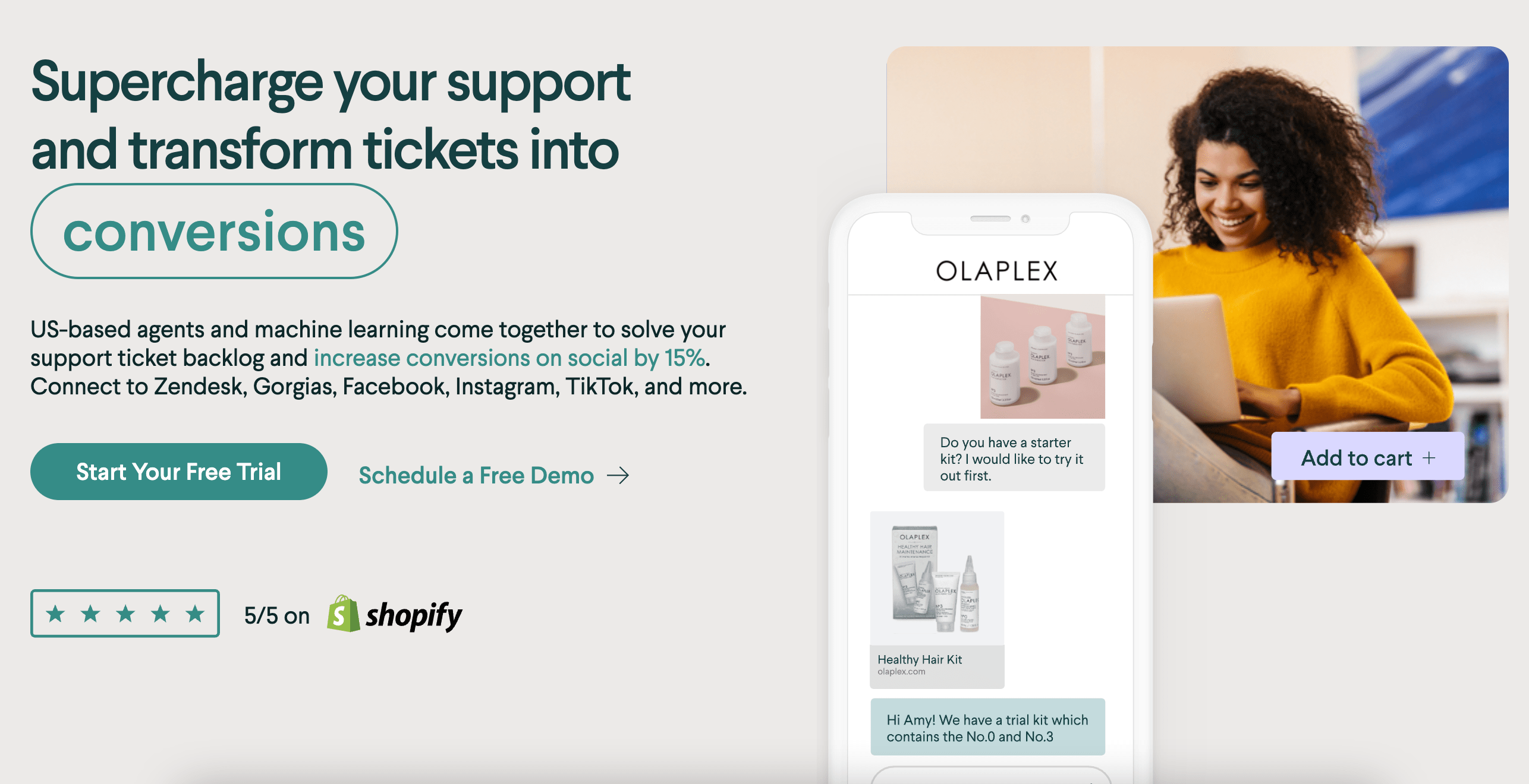 A visual selected by Chatdesk for its website