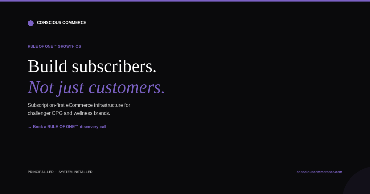 A visual selected by Conscious Commerce for its website