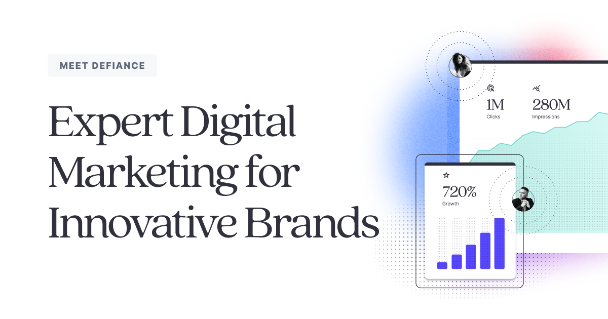 A visual selected by Defiance Analytics for its website