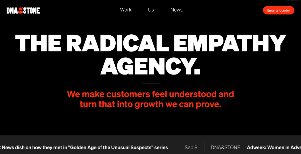 A visual selected by DNA&Stone for its website