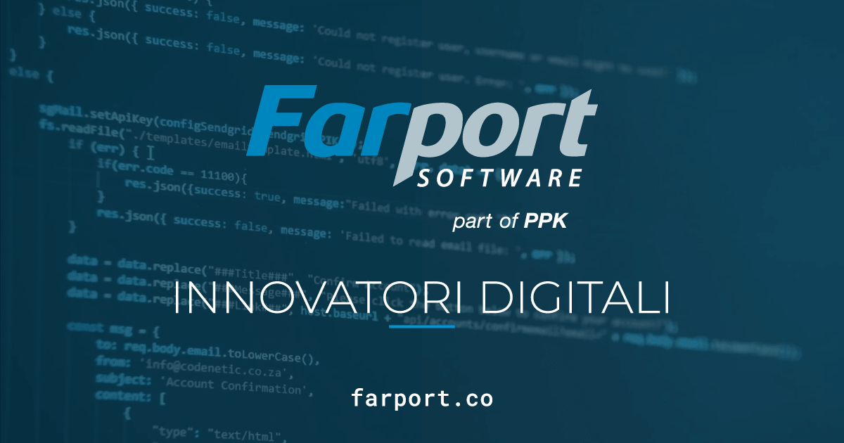 A visual selected by Farport Software S.r.l. for its website
