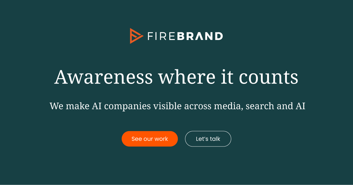 A visual selected by Firebrand Communications for its website