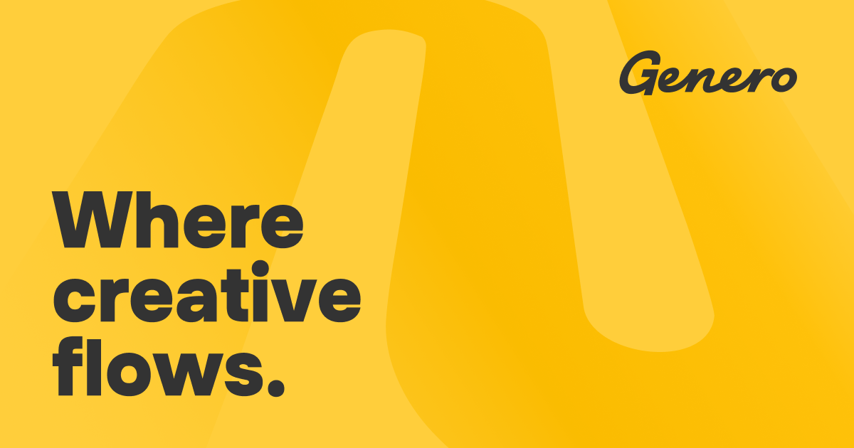 A visual selected by Genero for its website