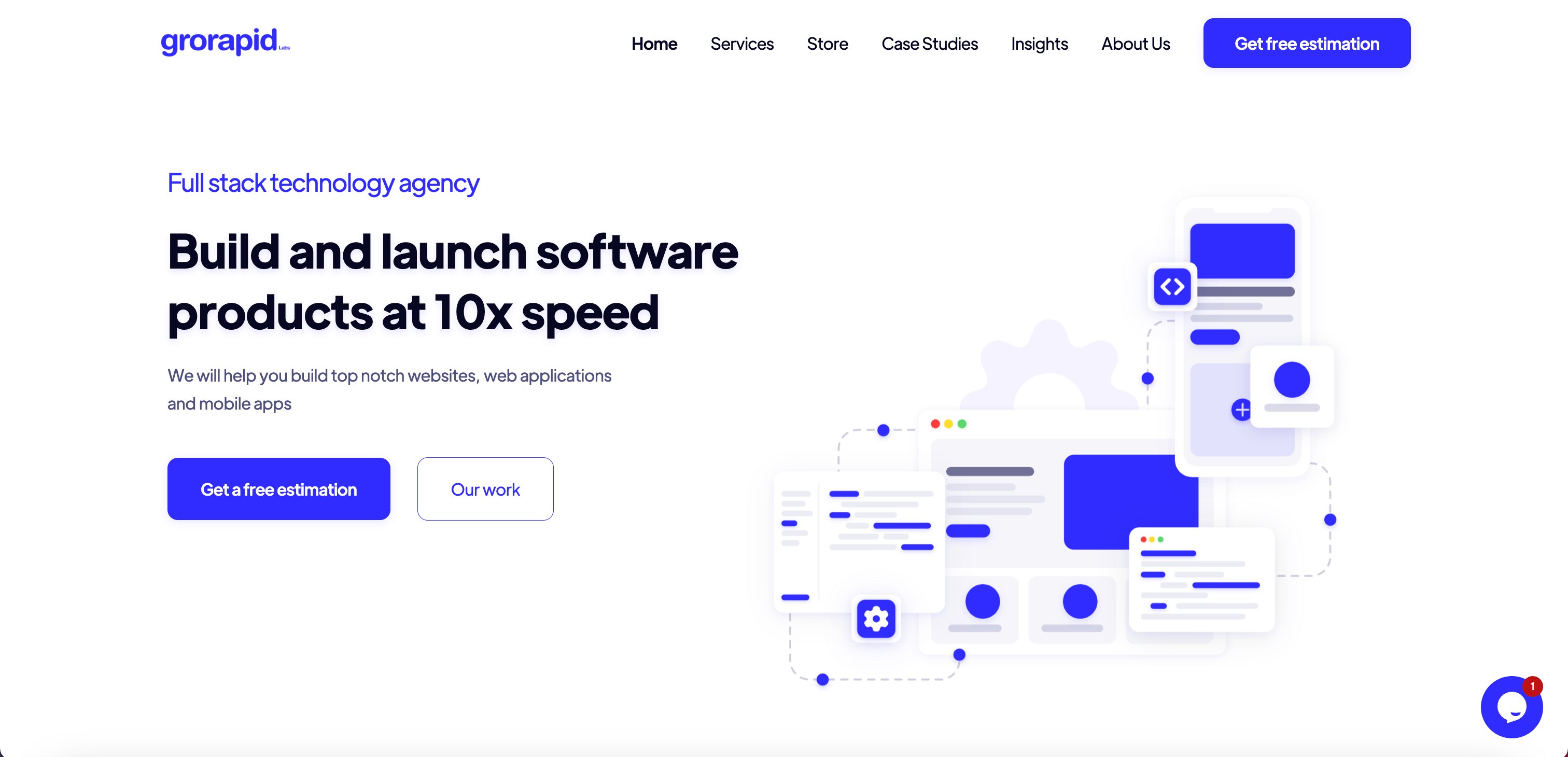 A visual selected by Grorapid Labs for its website