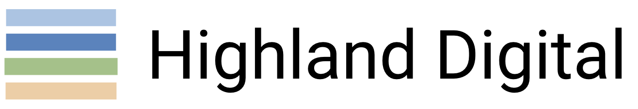 A visual selected by Highland Digital for its website