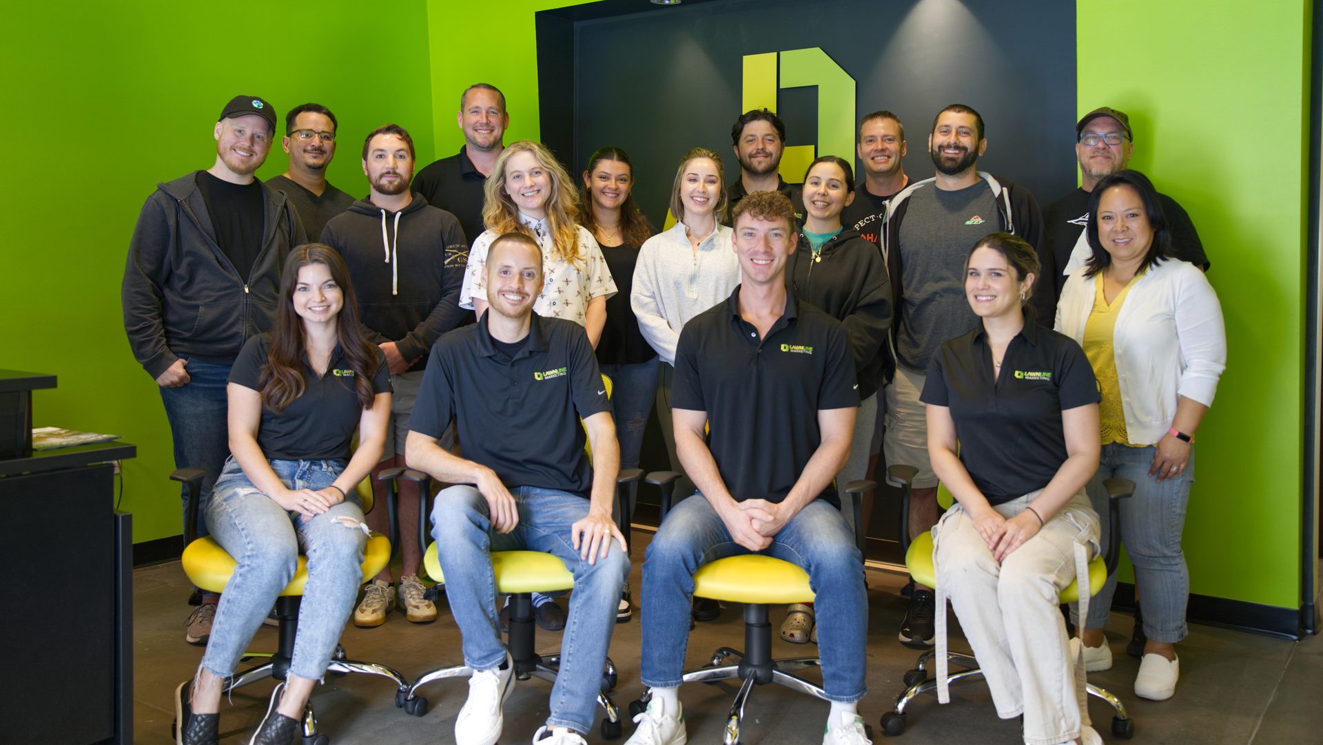 A visual selected by Lawnline Marketing for its website
