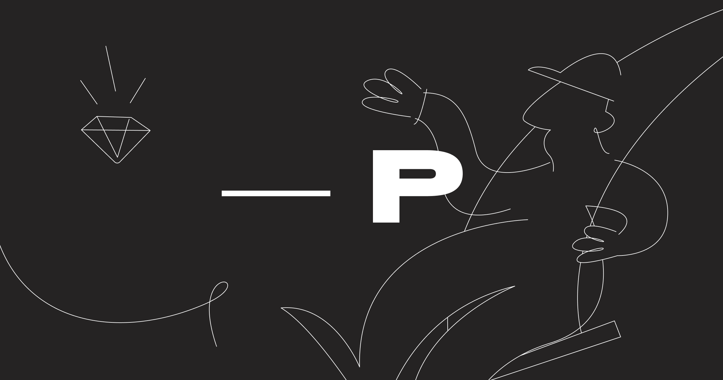 A visual selected by Les Prétentieux for its website