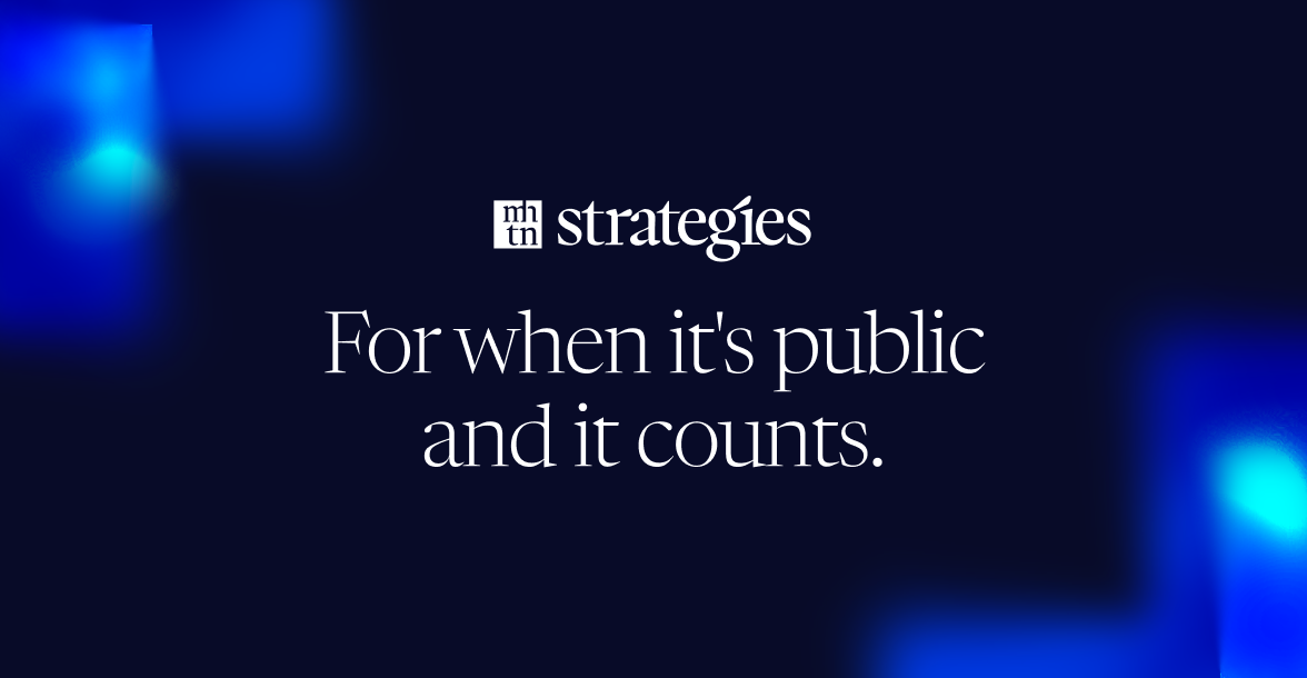 A visual selected by Manhattan Strategies for its website
