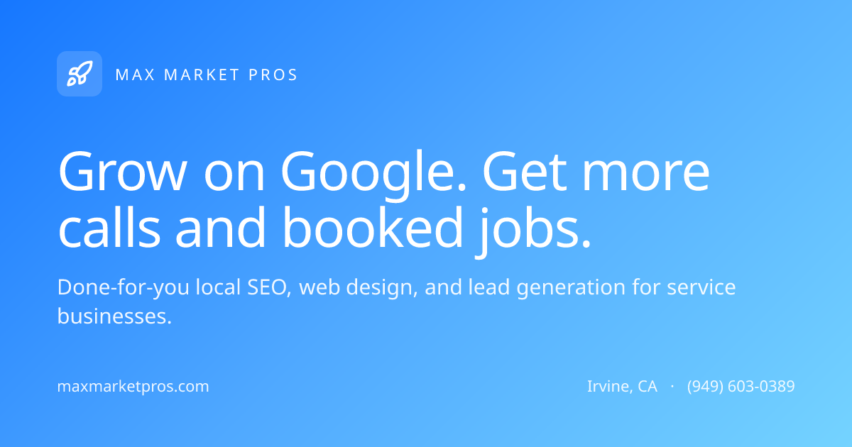 A visual selected by MaxMarketPros for its website