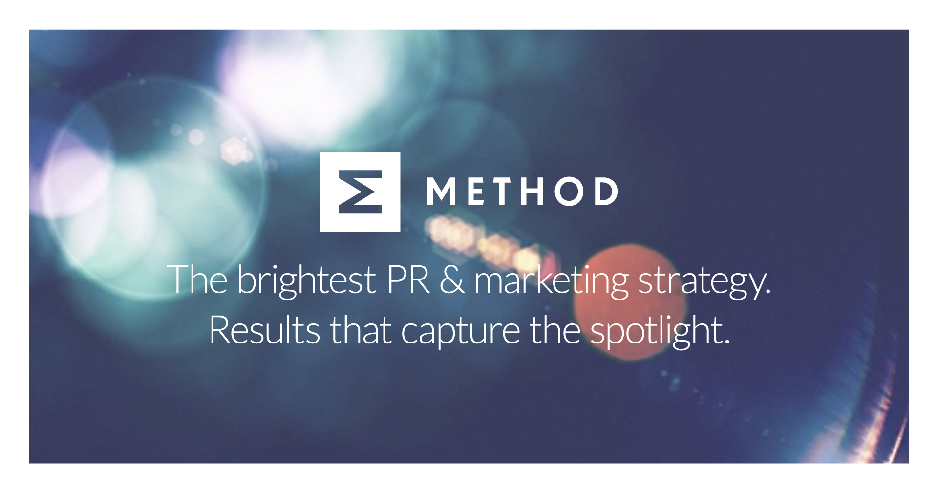 A visual selected by Method Communications for its website
