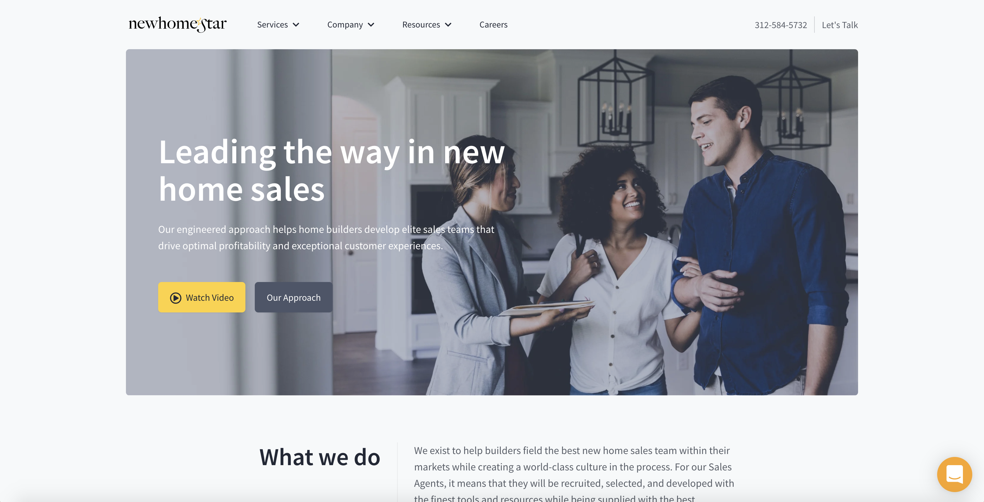 A visual selected by New Home Star for its website