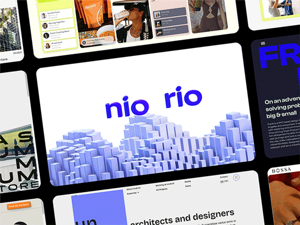 A visual selected by nio rio for its website