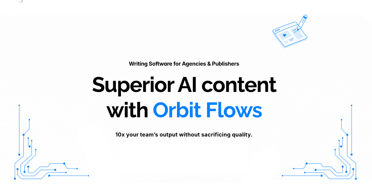 A visual selected by Orbit Flows for its website