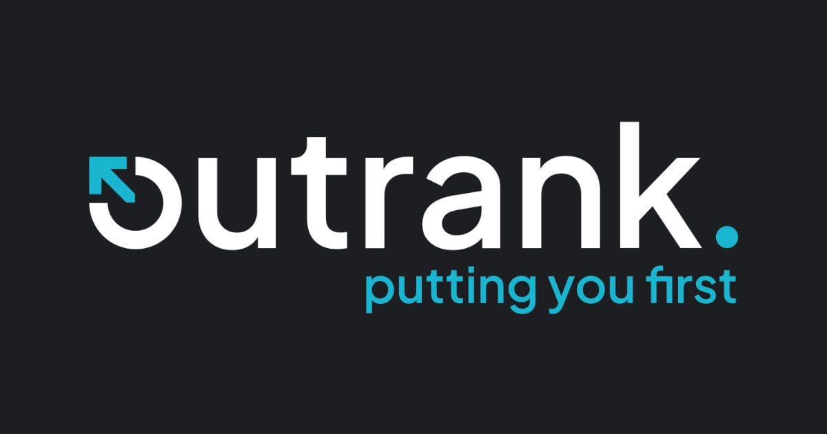 A visual selected by # Outrank Agency Account for its website