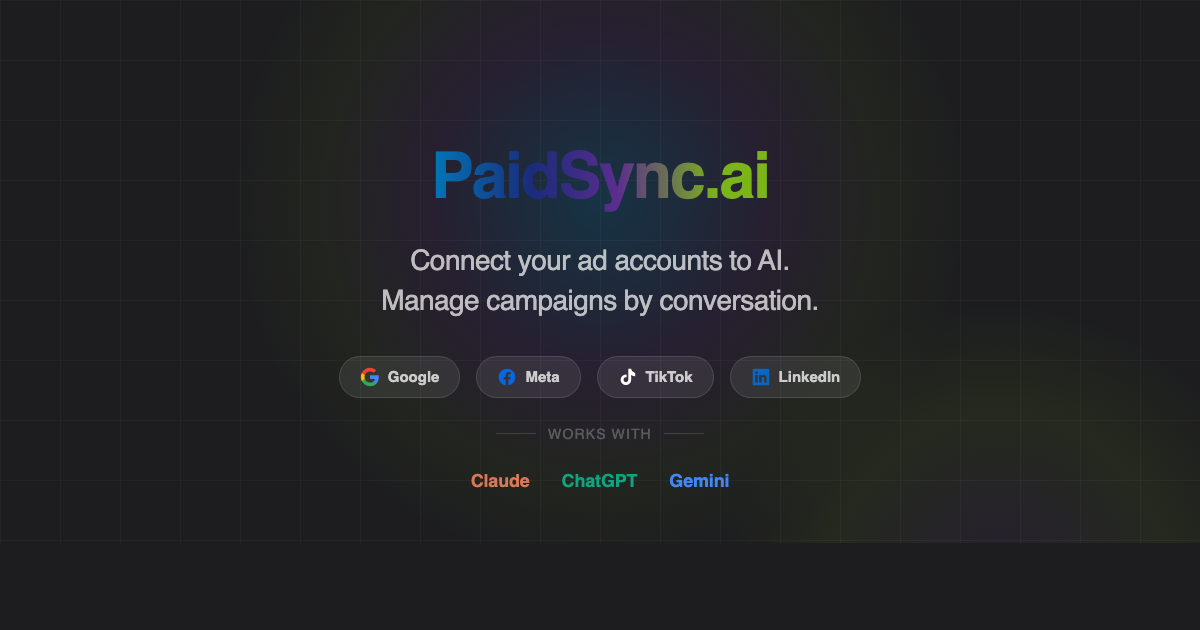A visual selected by PaidSync.ai for its website