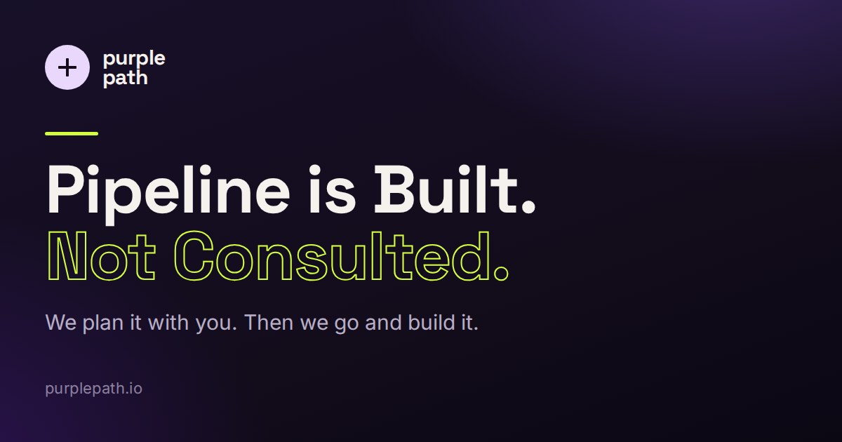 A visual selected by purple path for its website