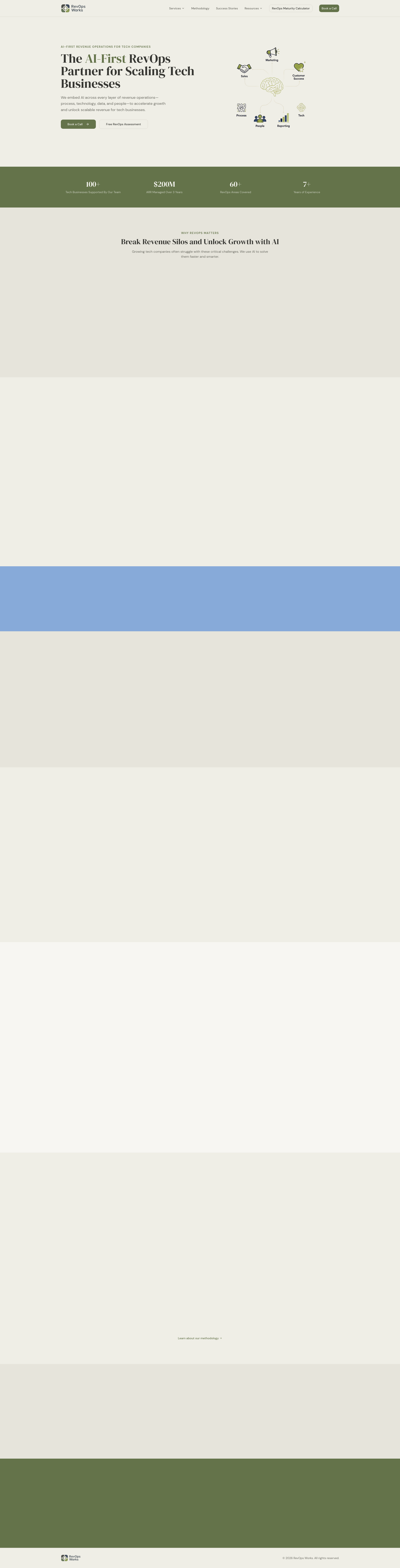A visual selected by RevOps Works for its website