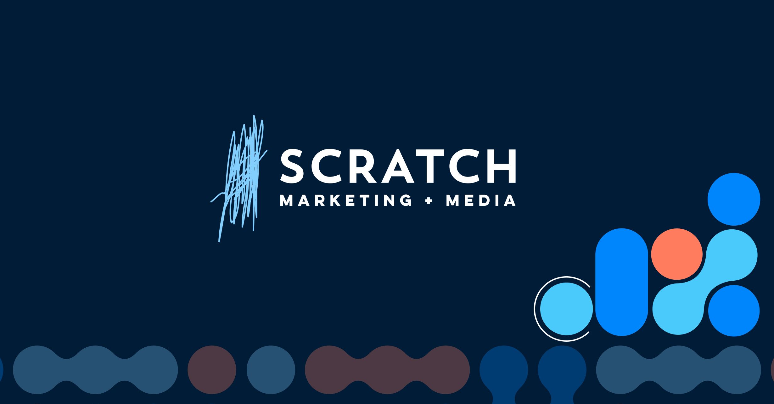 A visual selected by Scratch Marketing + Media for its website