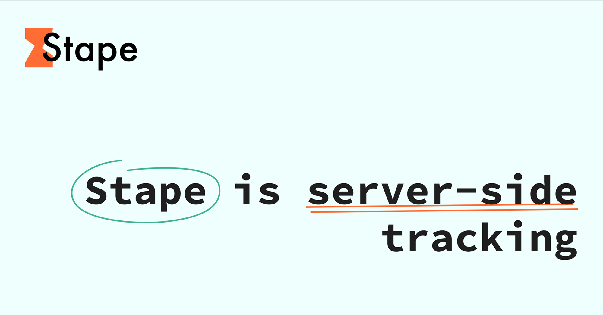 A visual selected by Stape Inc for its website