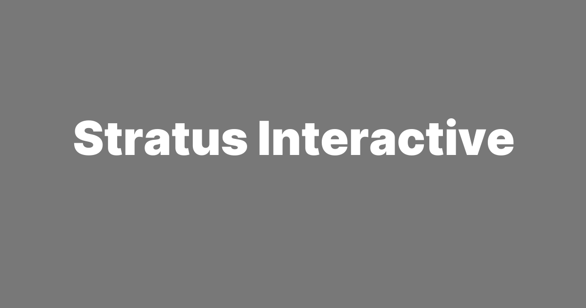 A visual selected by Stratus Interactive for its website