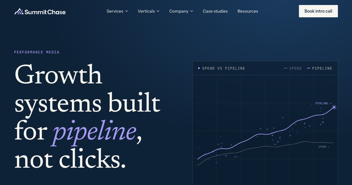 A visual selected by Summit Chase for its website