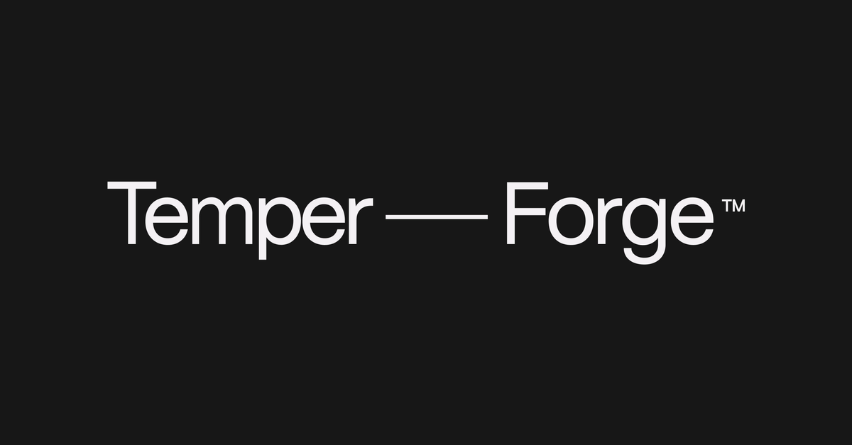 A visual selected by Temper and Forge for its website