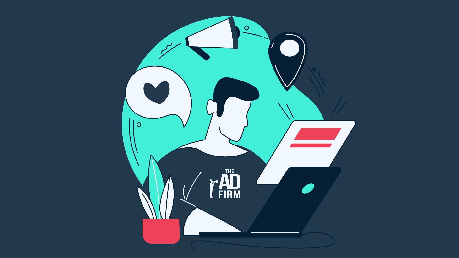 A visual selected by The Ad firm for its website
