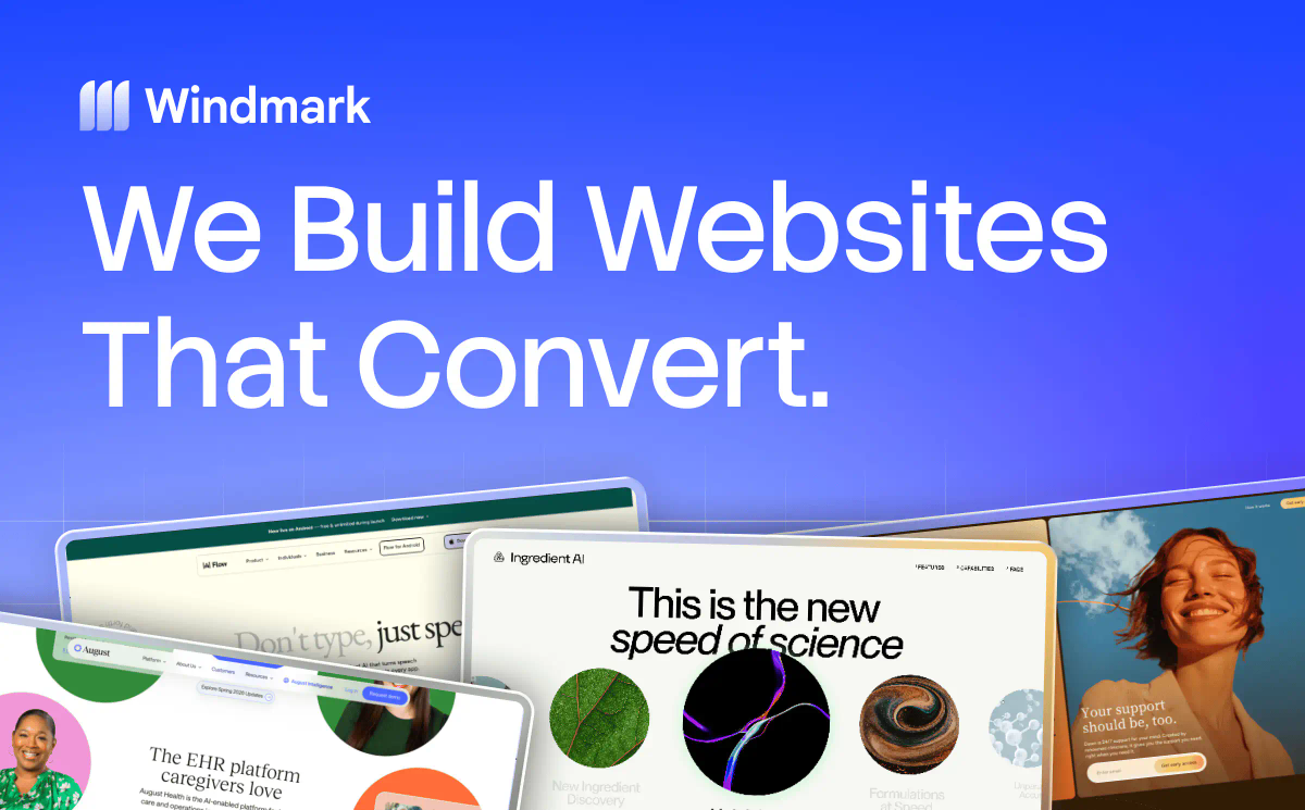 A visual selected by Windmark for its website