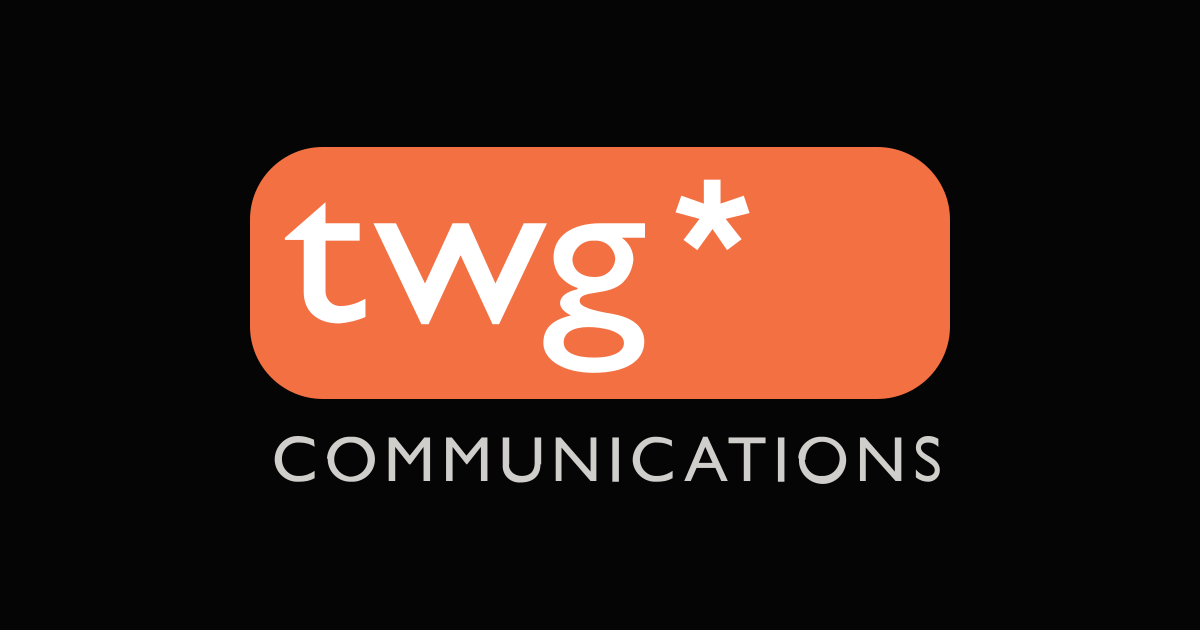 A visual selected by TWG Communications for its website