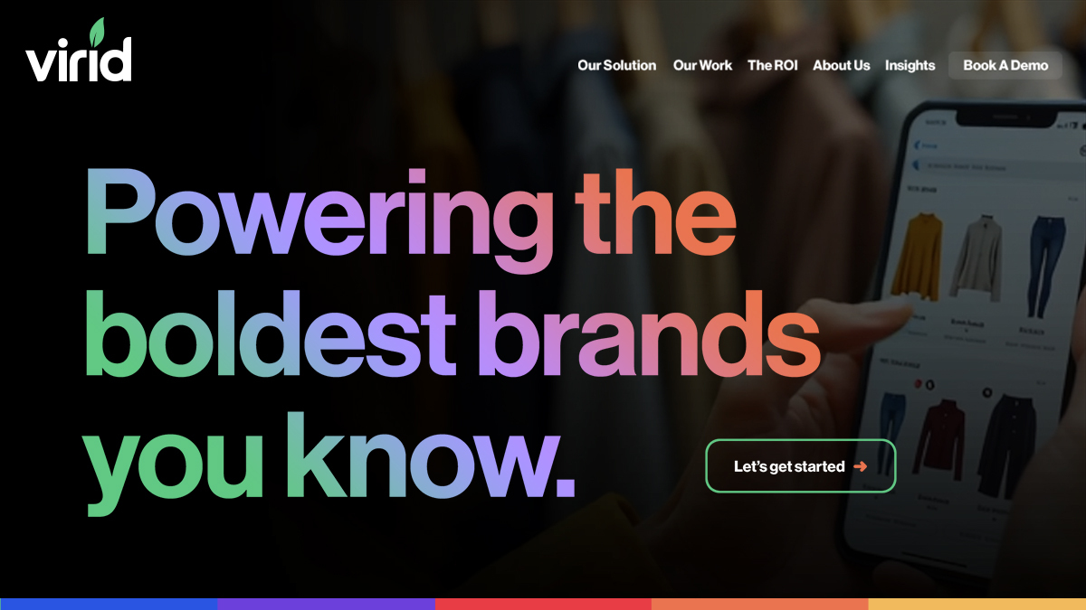 A visual selected by Virid, inc. for its website
