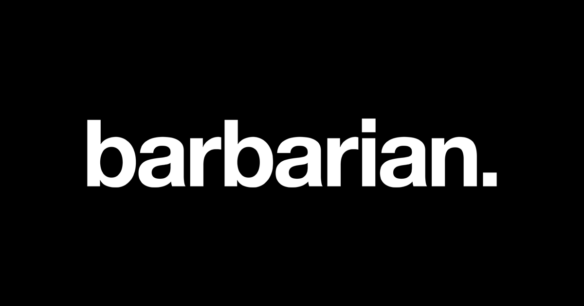 A visual selected by Barbarian for its website