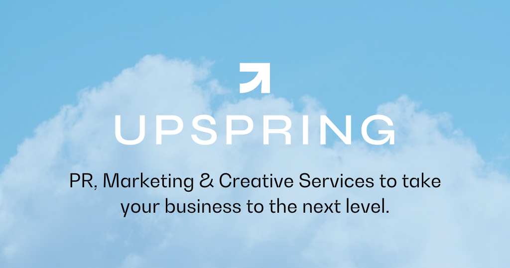 A visual selected by UpSpring PR for its website