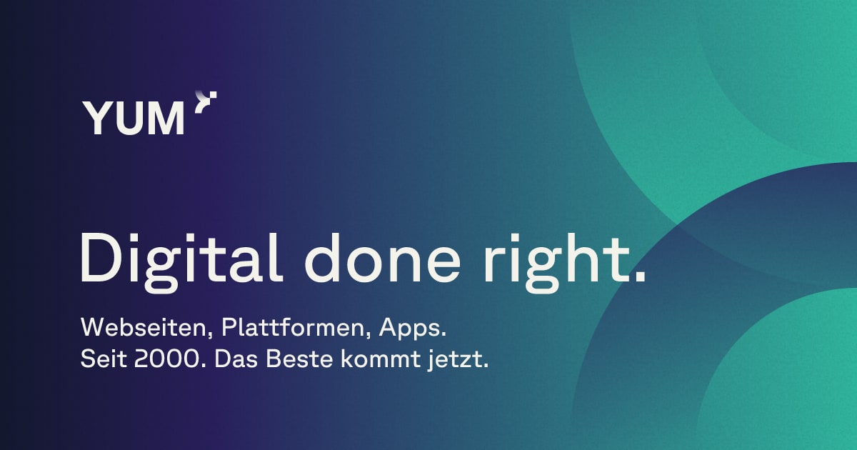 A visual selected by YUM GmbH for its website